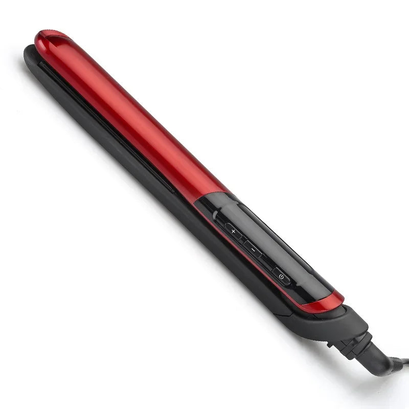 2-in-1 Tourmaline Ceramic Hair Straightener & Curler Flat Iron
