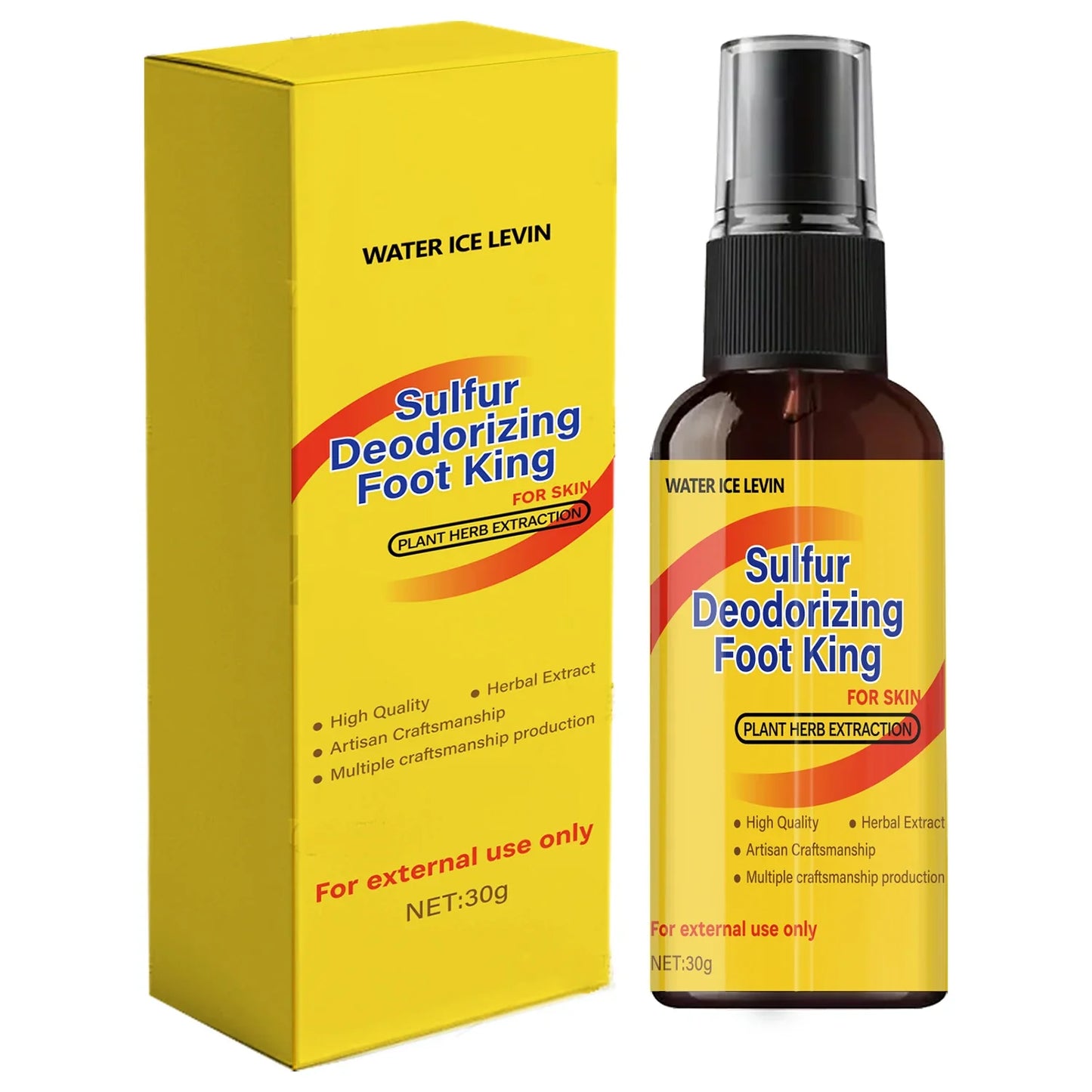 Sulfur Herbal Foot Spray – Odor Control & Moisturizing