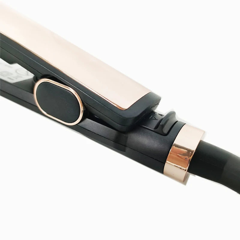 Electric Hair Straightener Dual-Use Straightening/Curling Iron Negative Ion Technology Tourmaline Ceramic 40W Does Hair Peaceful Pleasures Health and Wellness