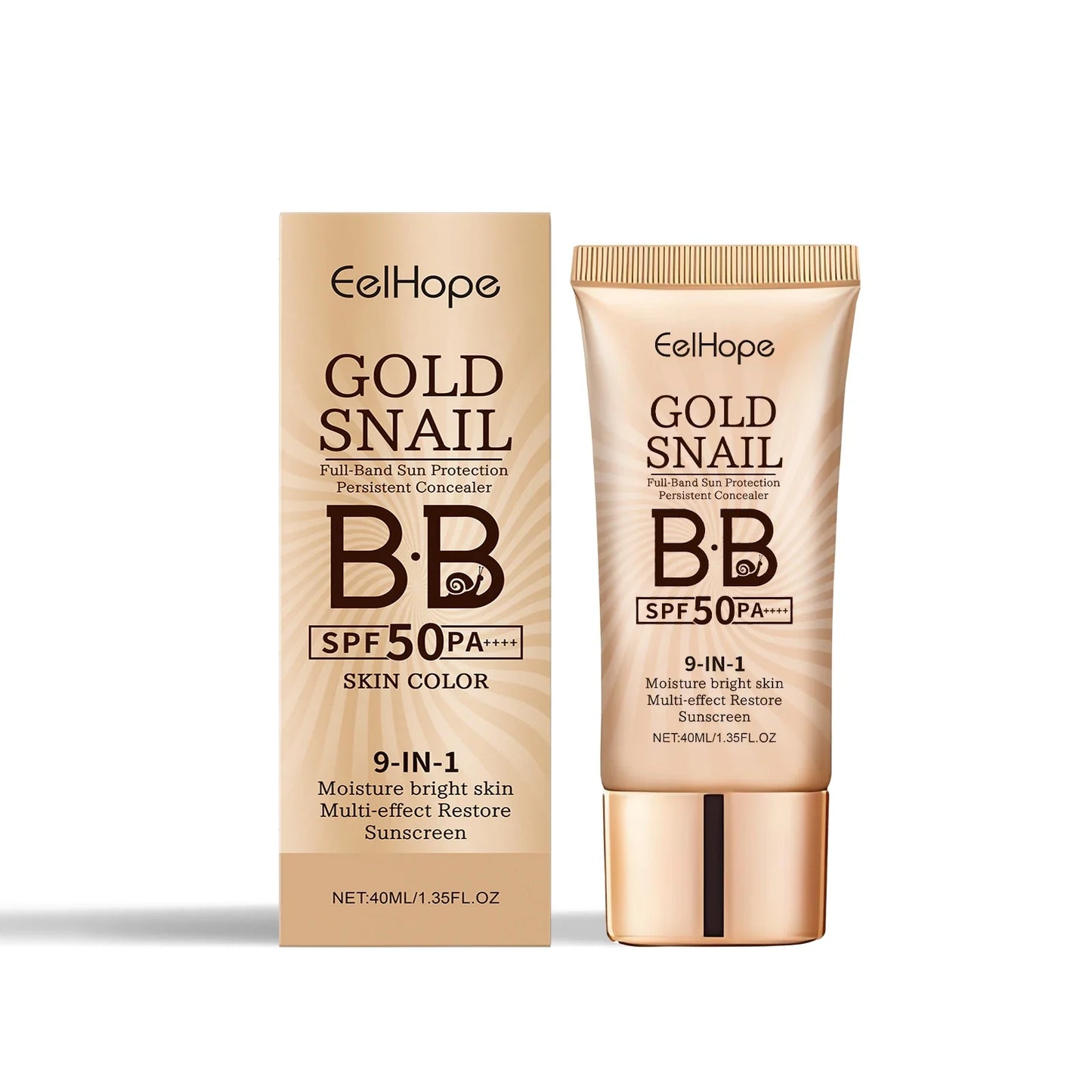 Eelhope BB Cream Foundation – Waterproof, SPF & Concealer 40ml