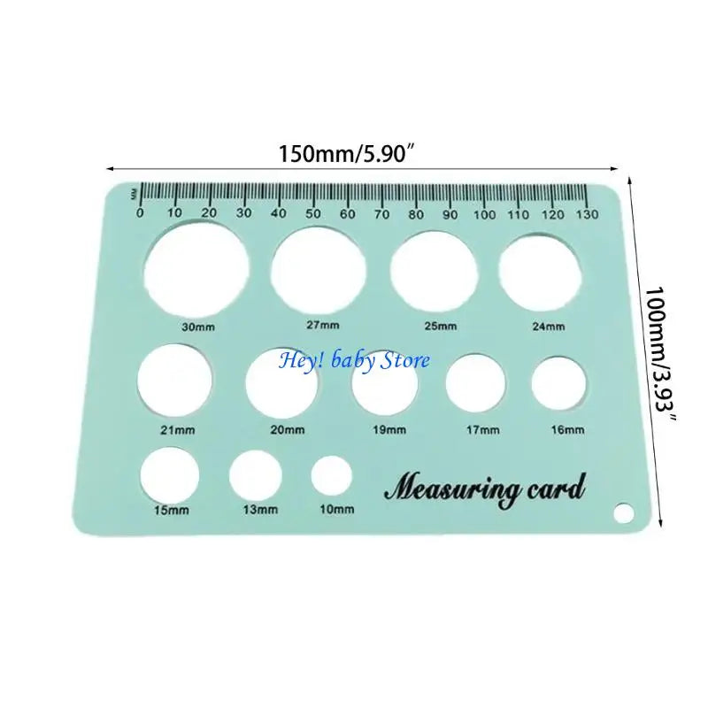 Silicone Breast Flange Sizing Tool | Nipple Ruler Measuring Card