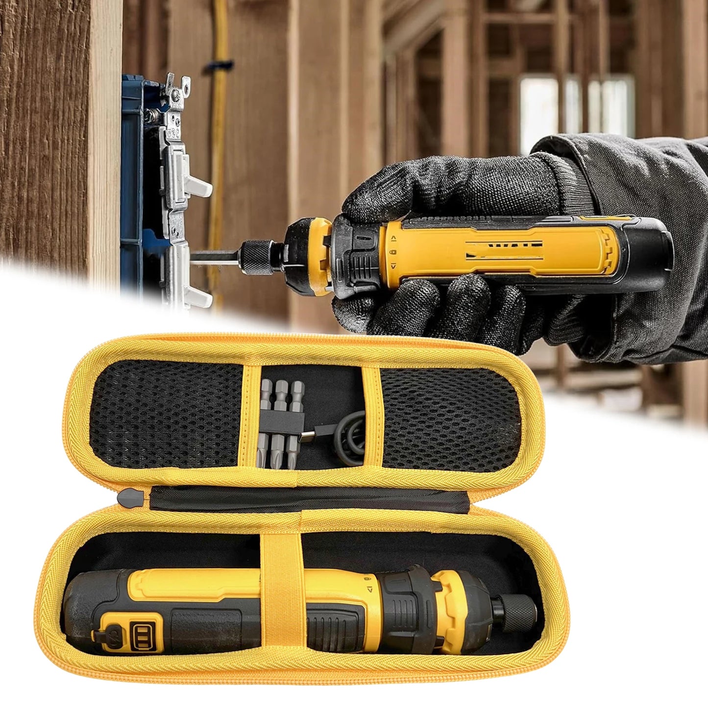 Tools Organizer for DEWALT Cordless Screwdriver(DWHT66719) Travel Protective Carrying Storage Bag with Internal Pockets Peaceful Pleasures Health and Wellness