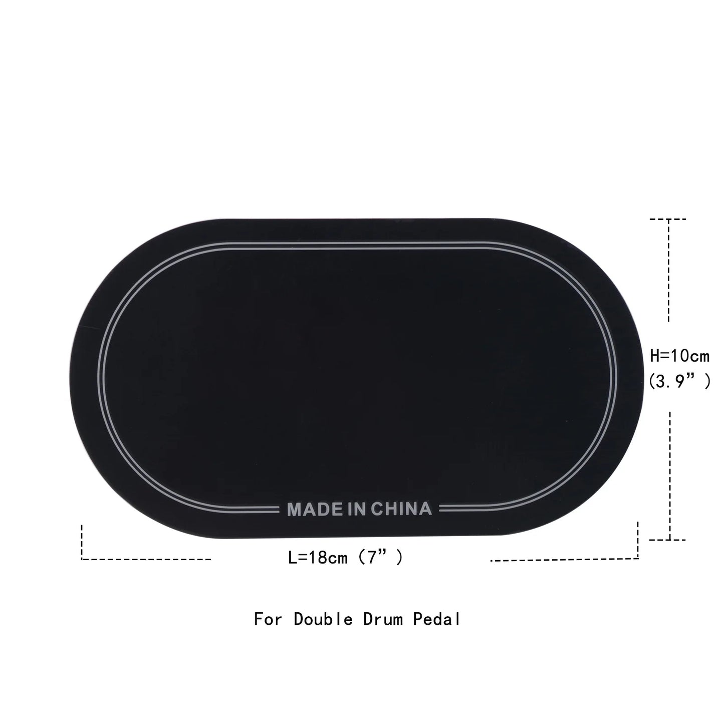 Single Double Pedal Patch Bass Drum Drumhead Kick Pad Protector Parts