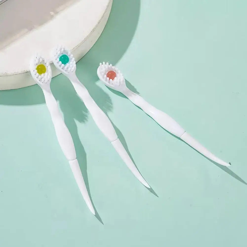 20-Pack Disposable Travel Toothbrush with Mint Burst Beads
