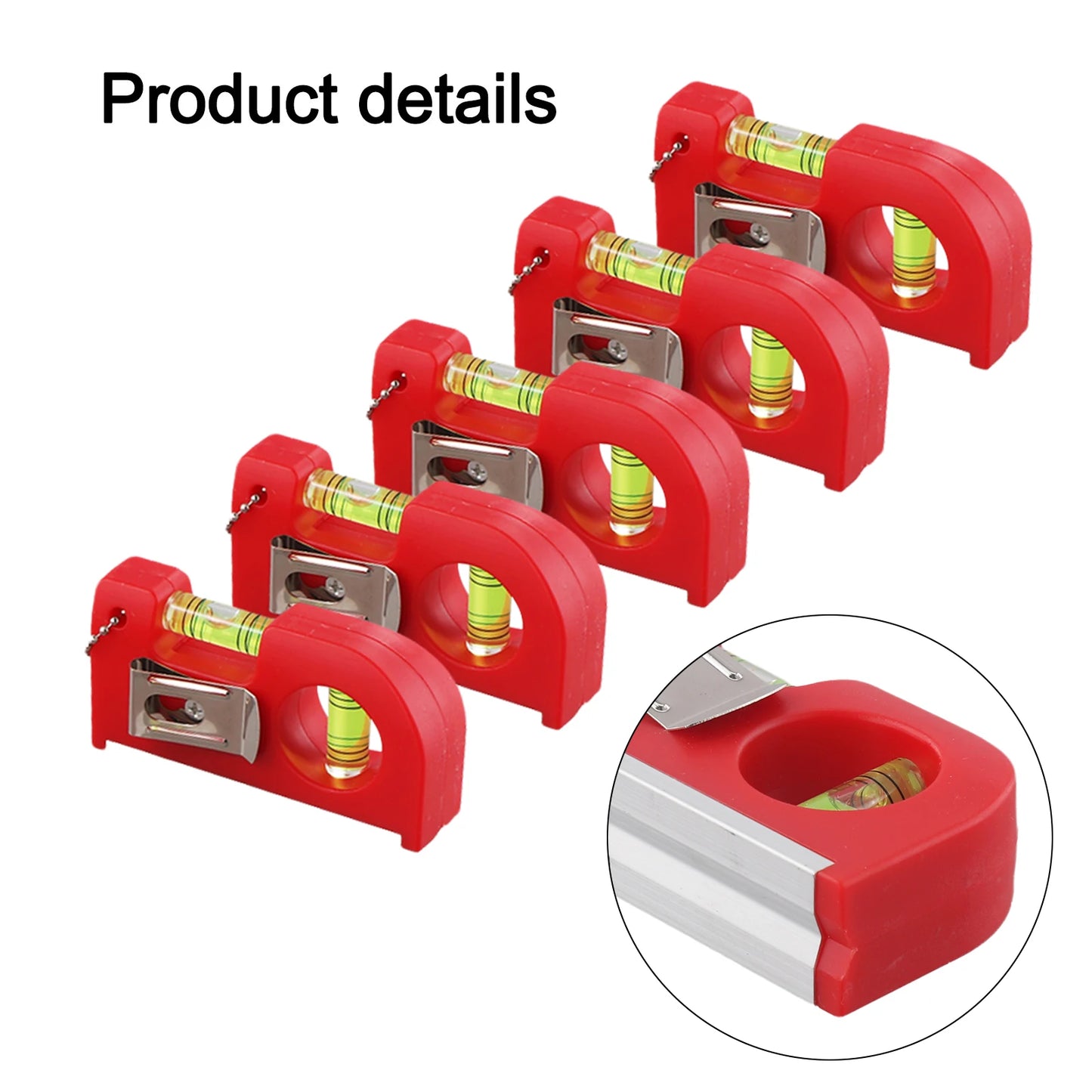 2In1 Mini Pocket Level Metal Chain Hook Determining Horizontal