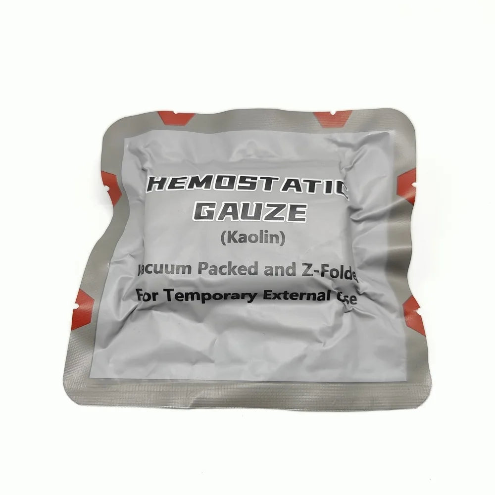 Medical Large Gauze Block Burn Sterile Degreased Gauze Piece Sterilized Gauze Compressed Hemostatic Gauze Bandage Emergency Peaceful Pleasures Health and Wellness gray