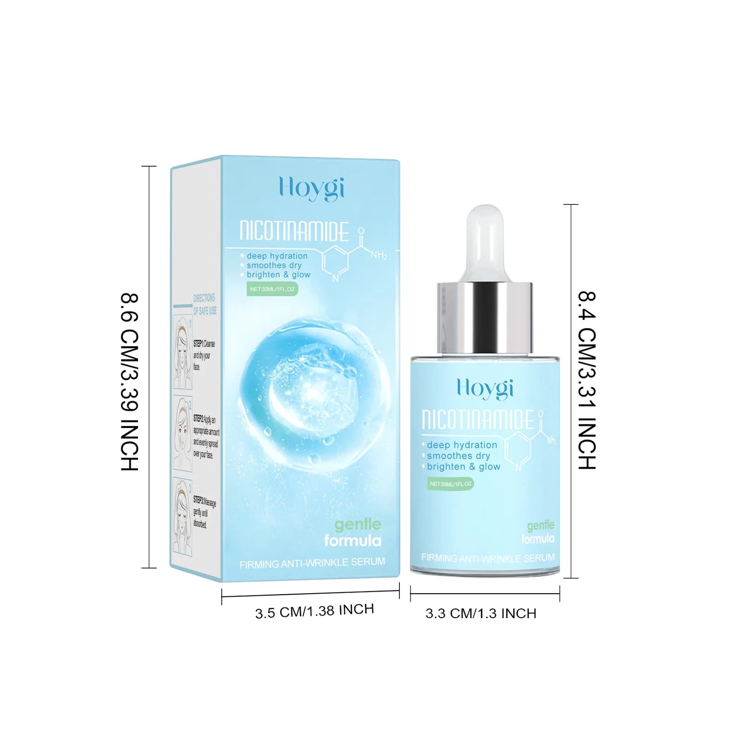 Firming Anti-Wrinkle Face Serum – Niacinamide & Hyaluronic Acid