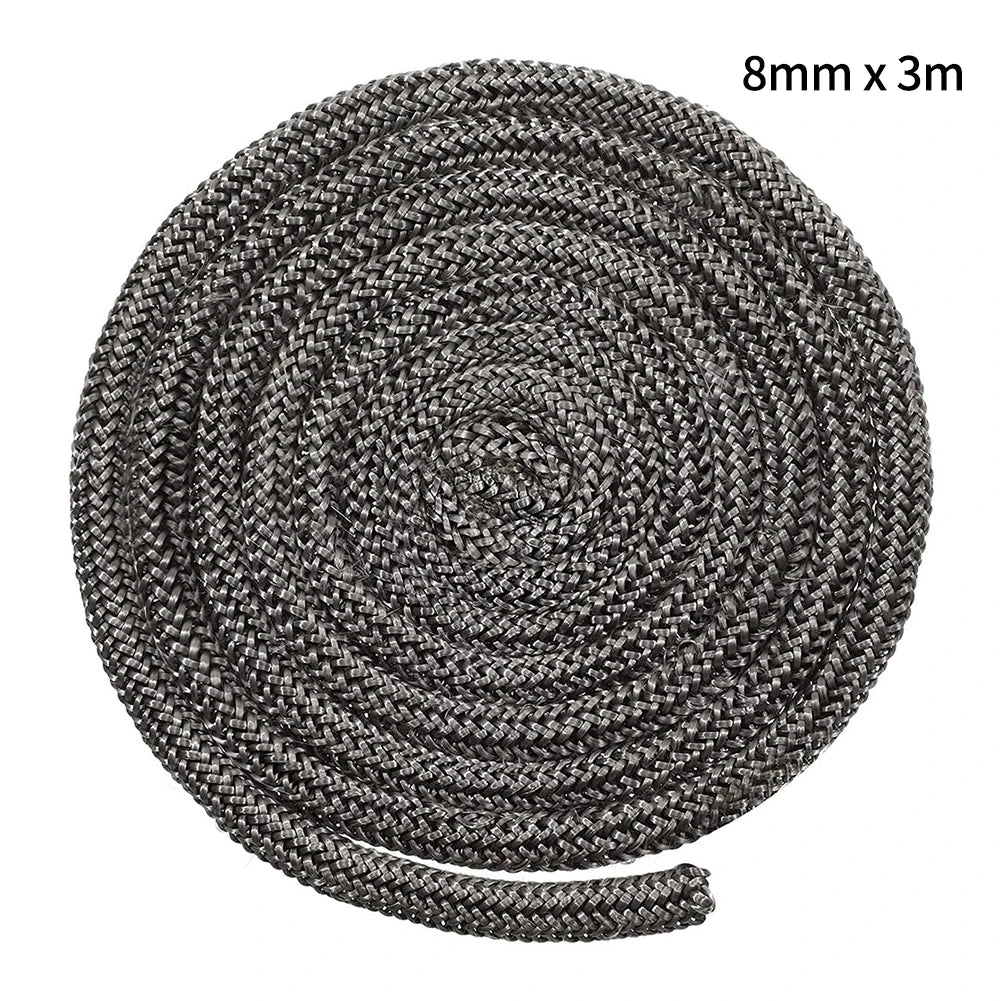 Black Gasket Cord X 2m Chimneys&fireplaces Sealed Soft Wood
