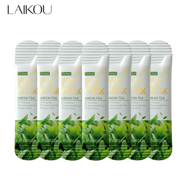LAIKOU 7-in-1 Korean Sleeping Face Mask Set | Anti-Wrinkle & Hydrating