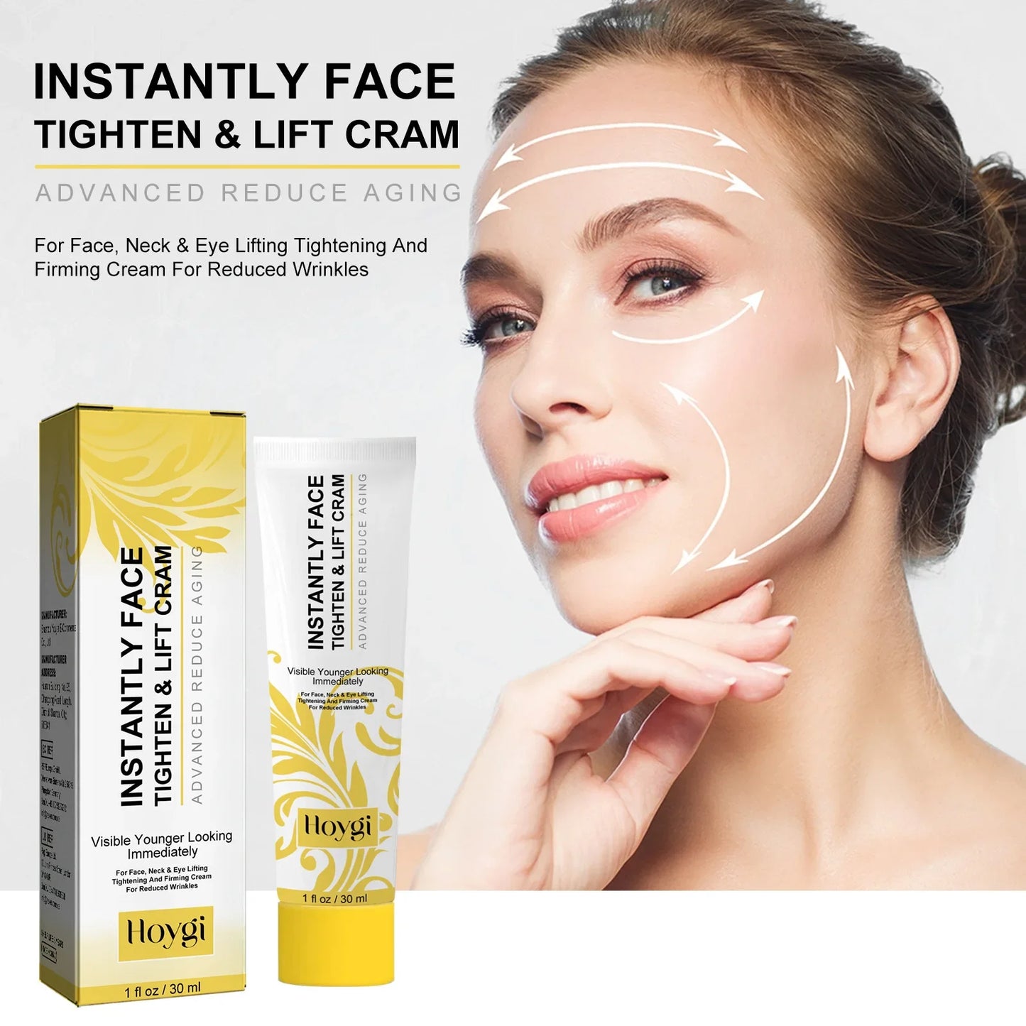 Firming Face Cream Wrinkle Removal Reduce Puffiness Forehead Fine Line Lifting Tighten Moisturizing Brightening Anti Aging Cream Peaceful Pleasures Health and Wellness