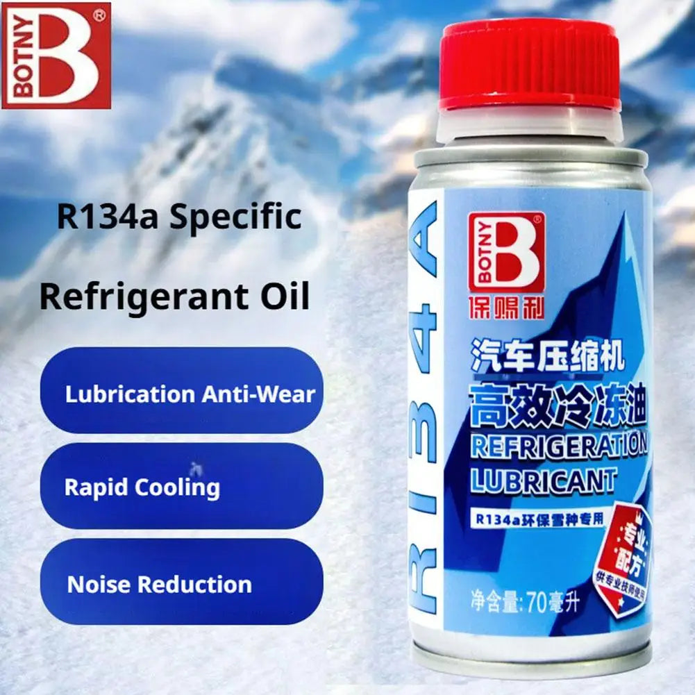 Universal High Quality Synthetic HFC 134a Refrigerant Compressor Oil for Car Air Conditioning System Efficient Lubricant Oil Peaceful Pleasures Health and Wellness