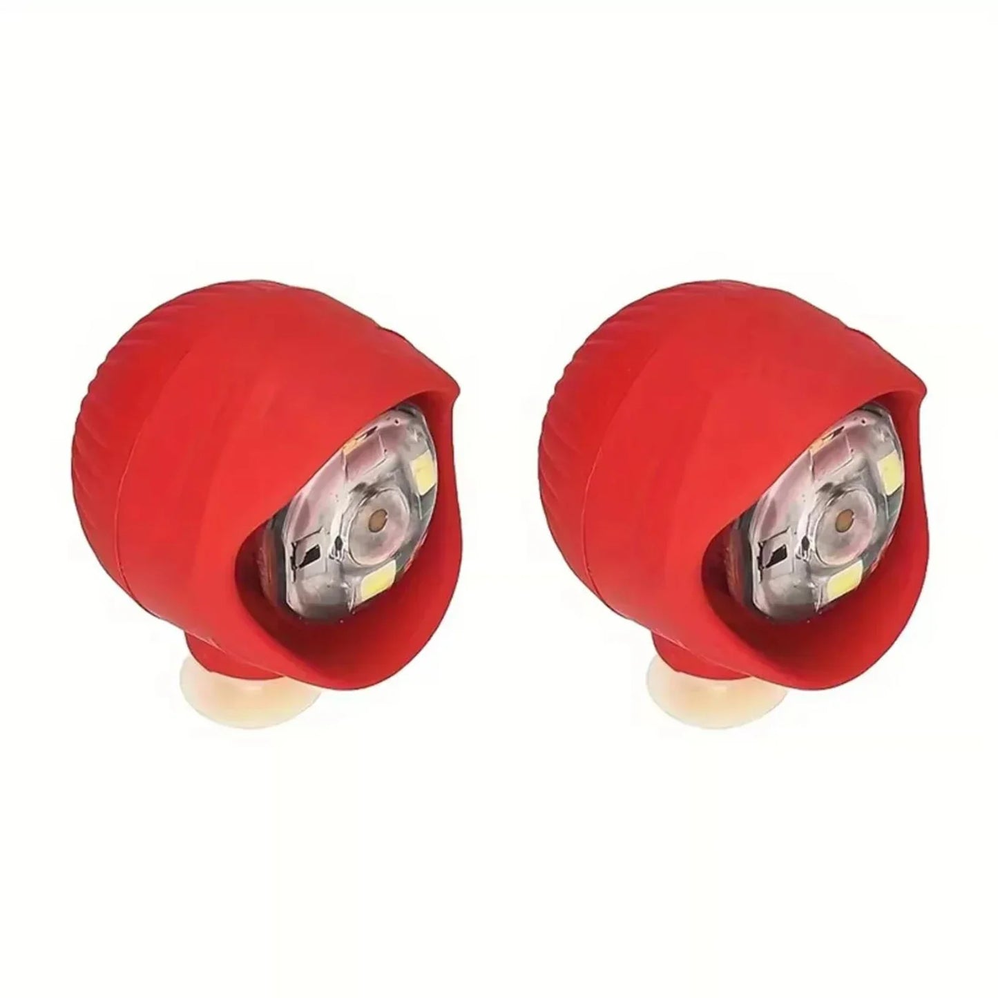 LED Clog Shoe Lights – 2pc USB Rechargeable Waterproof Headlights