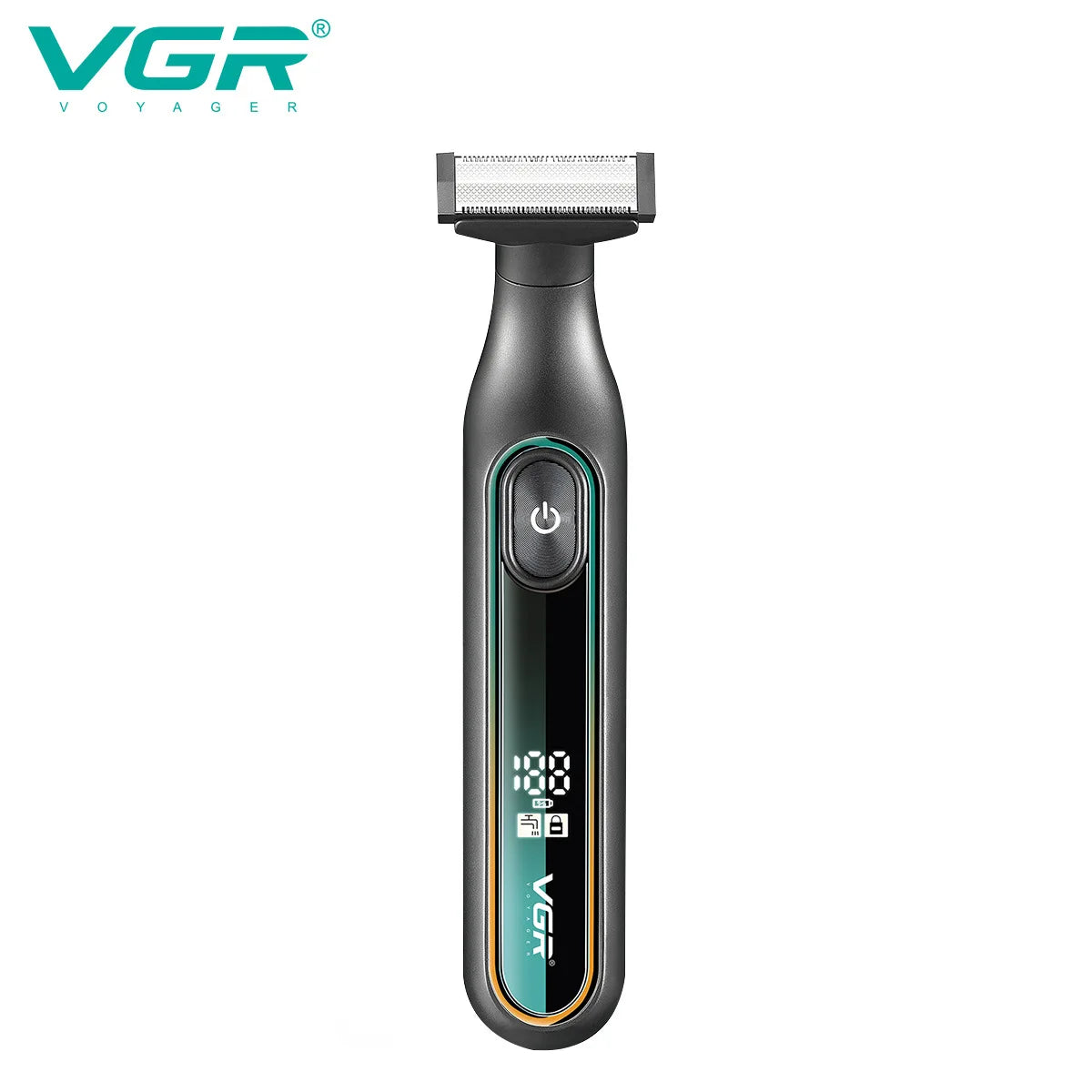 VGR 360 Hair Trimmer Waterproof Household Rechargeable Adjustable Hair Trimmer Full Body Washable Reciprocating Men's Trimmer Peaceful Pleasures Health and Wellness 360 green