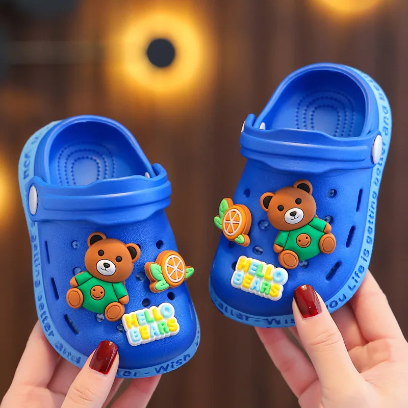 Kids Cartoon Clog Sandals | Boys & Girls Summer Beach Shoes
