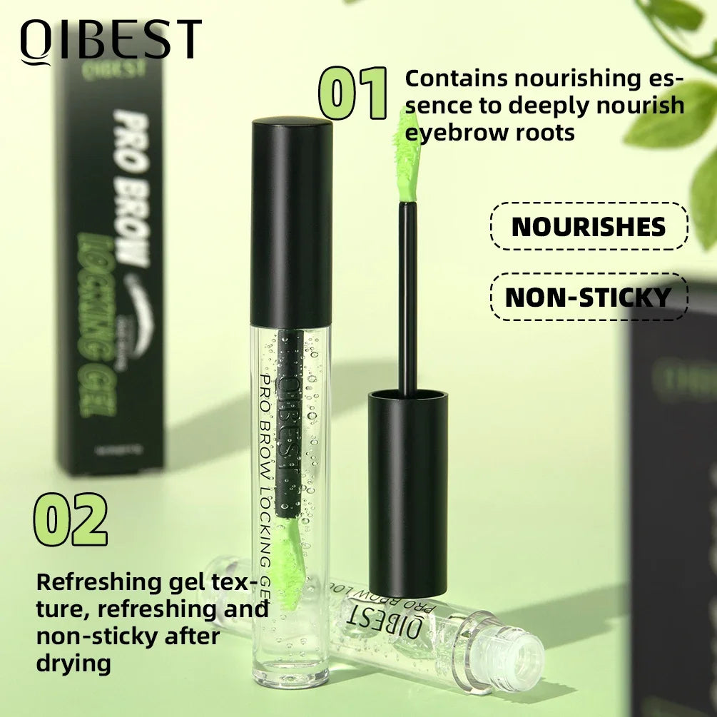 Qibest New Transparent Gel Eyebrow Styling Cream Long Lasting Fixing Brow Soap Makeup Clear Liquid Eyebrow Waterproof Cosmetics Peaceful Pleasures Health and Wellness
