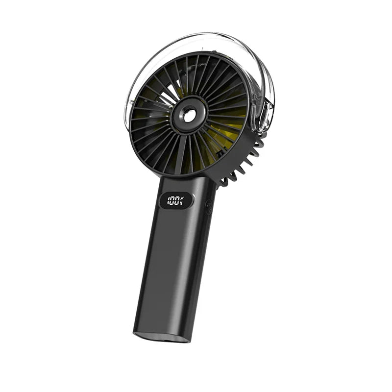 URGGU Portable Misting Fan – 4000mAh Handheld USB Fan