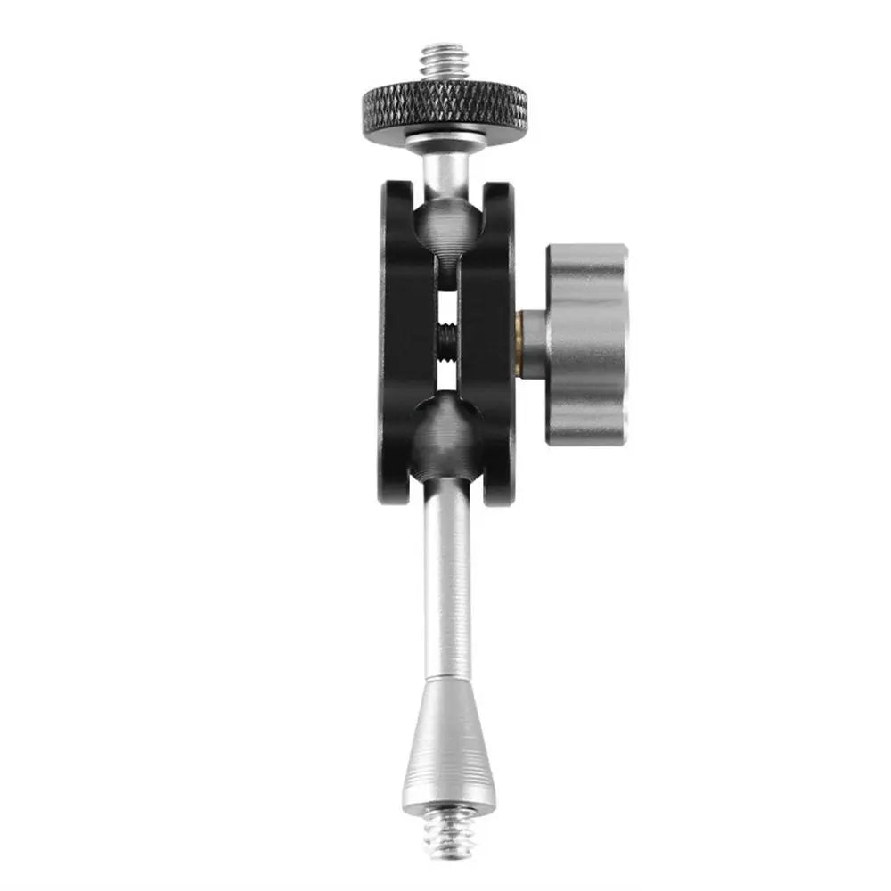 1/4 Inch Screw Camera Magic Arm Aluminum Alloy Double Ball Head Ball Magic Arm Lightweight Adjustment Magic Arm Bracket Peaceful Pleasures Health and Wellness TM3
