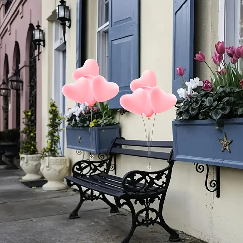 6 Reusable Heart-shaped Balloon Weights Wedding Birthday Party Decor