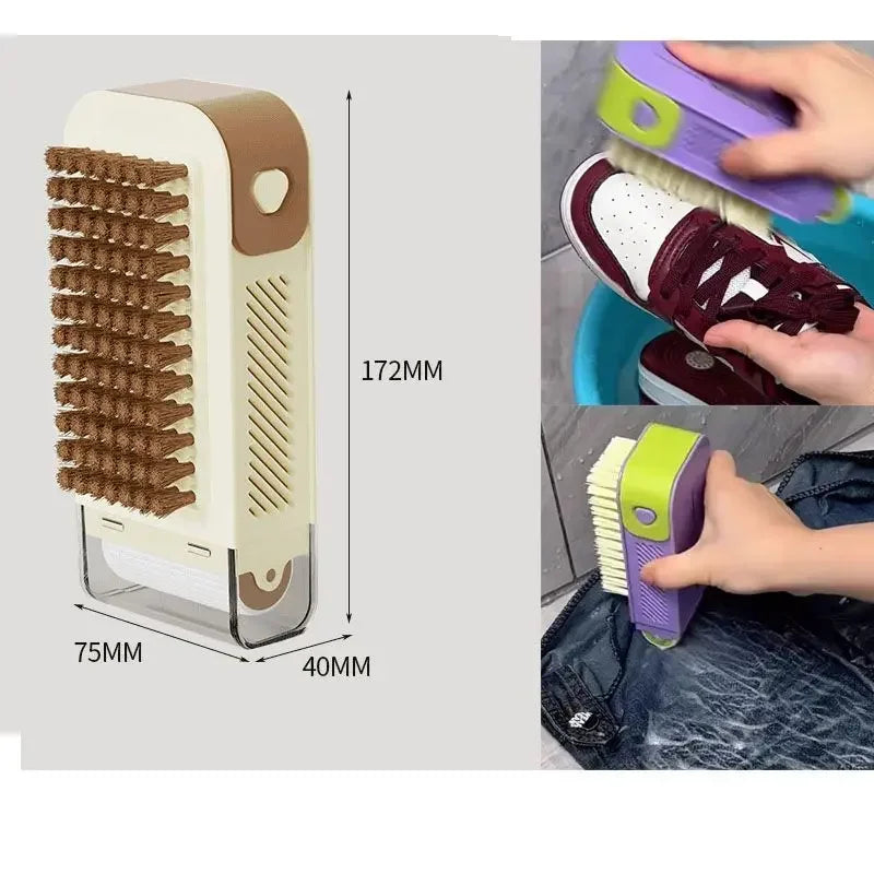 Multifunctional Soap Lathering Box - Laundry Without Hand Rubbing, With Brush, Roller, Anti-slip, Drainage and Storage Box Peaceful Pleasures Health and Wellness - White