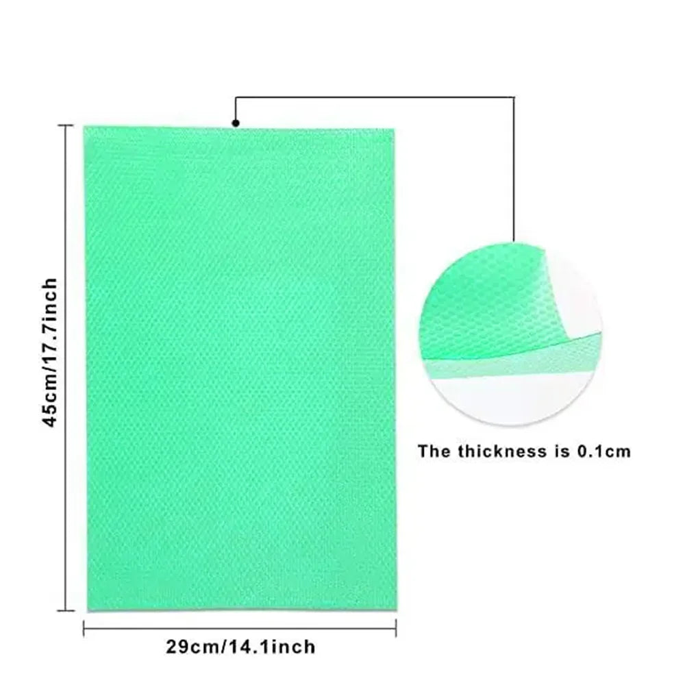 4-Pack Washable Fridge Liner Mats – Non-Slip, BPA-Free EVA