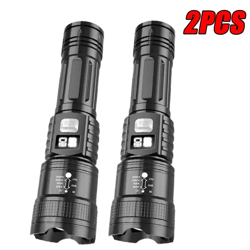 High Power LED Flashlight USB Rechargeable Torch | Camping