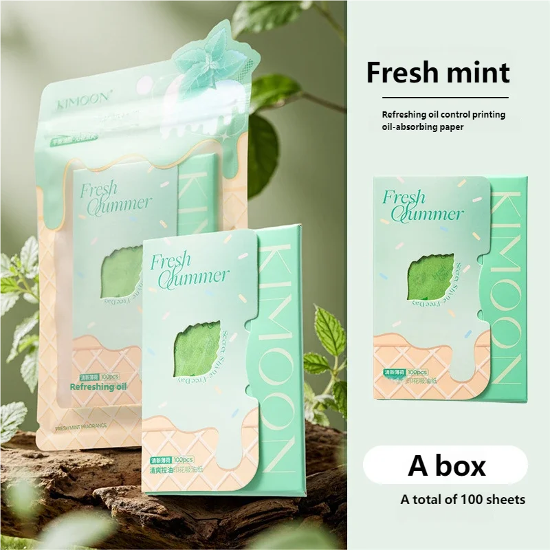 100-Sheet Face Oil Blotting Papers – Portable Oil Control Sheets