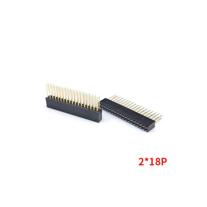 10PCS 2.54mm Double Row Female Long Pin 11mm Breakaway PCB Board Pin Header Socket Connector 2x3 2x4 2x6 2x8 2x10 2x18 2x20 Pins Peaceful Pleasures Health and Wellness