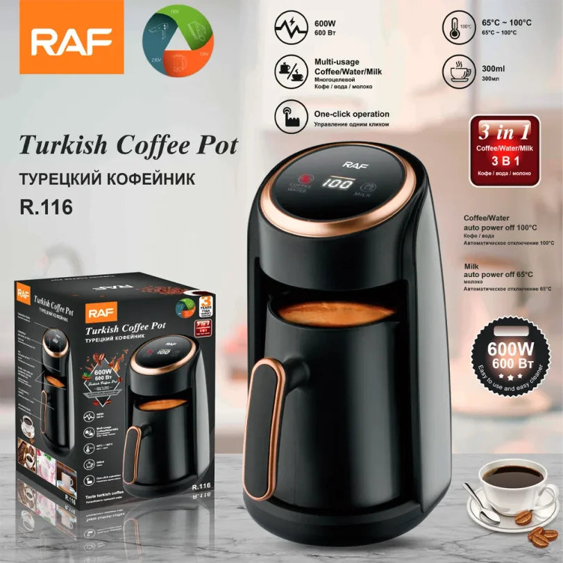 Automatic Turkish Coffee Machine – Cordless Electric Pot 600W