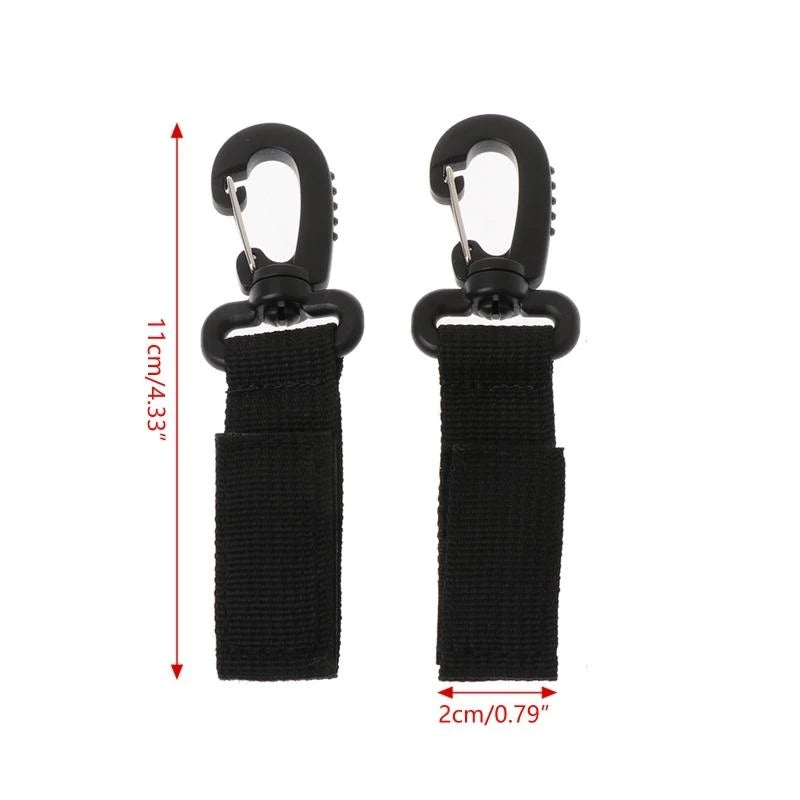 Baby Stroller Bag Hooks 2-Pack – Universal Clip Hanger