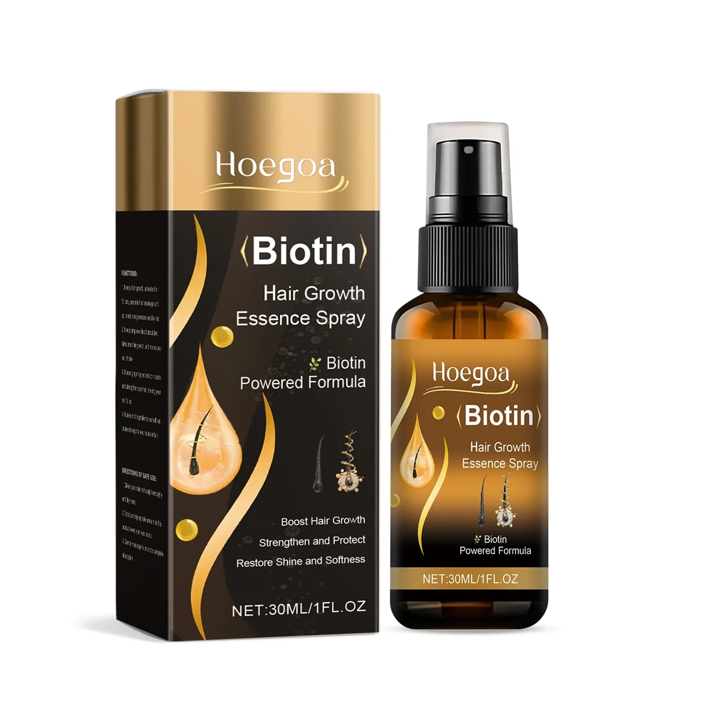 HOEGOA Ginger Oil Hair Growth Serum Spray 30ml – All Hair