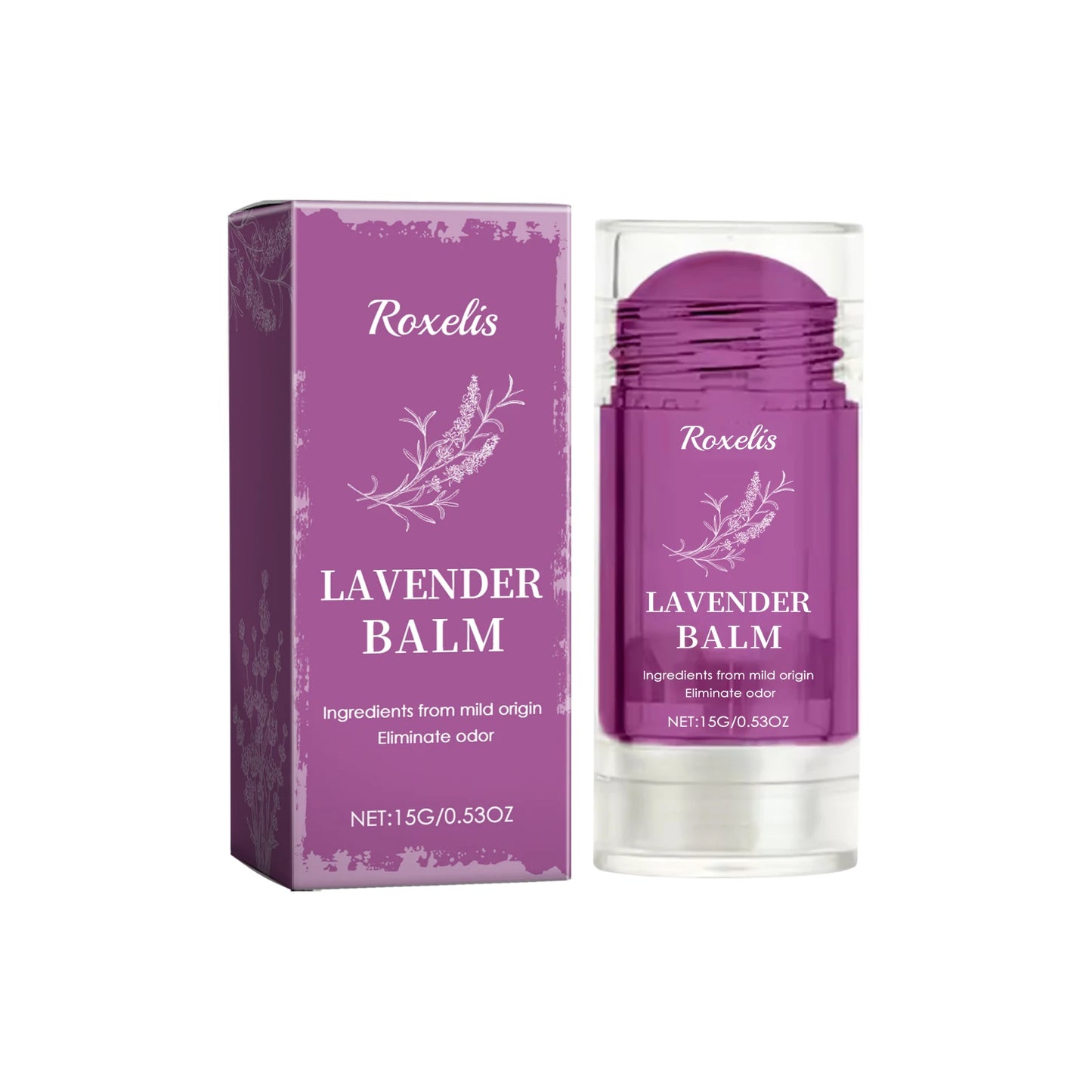 Lavender Solid Perfume 15g | Alcohol-Free Floral Deodorant
