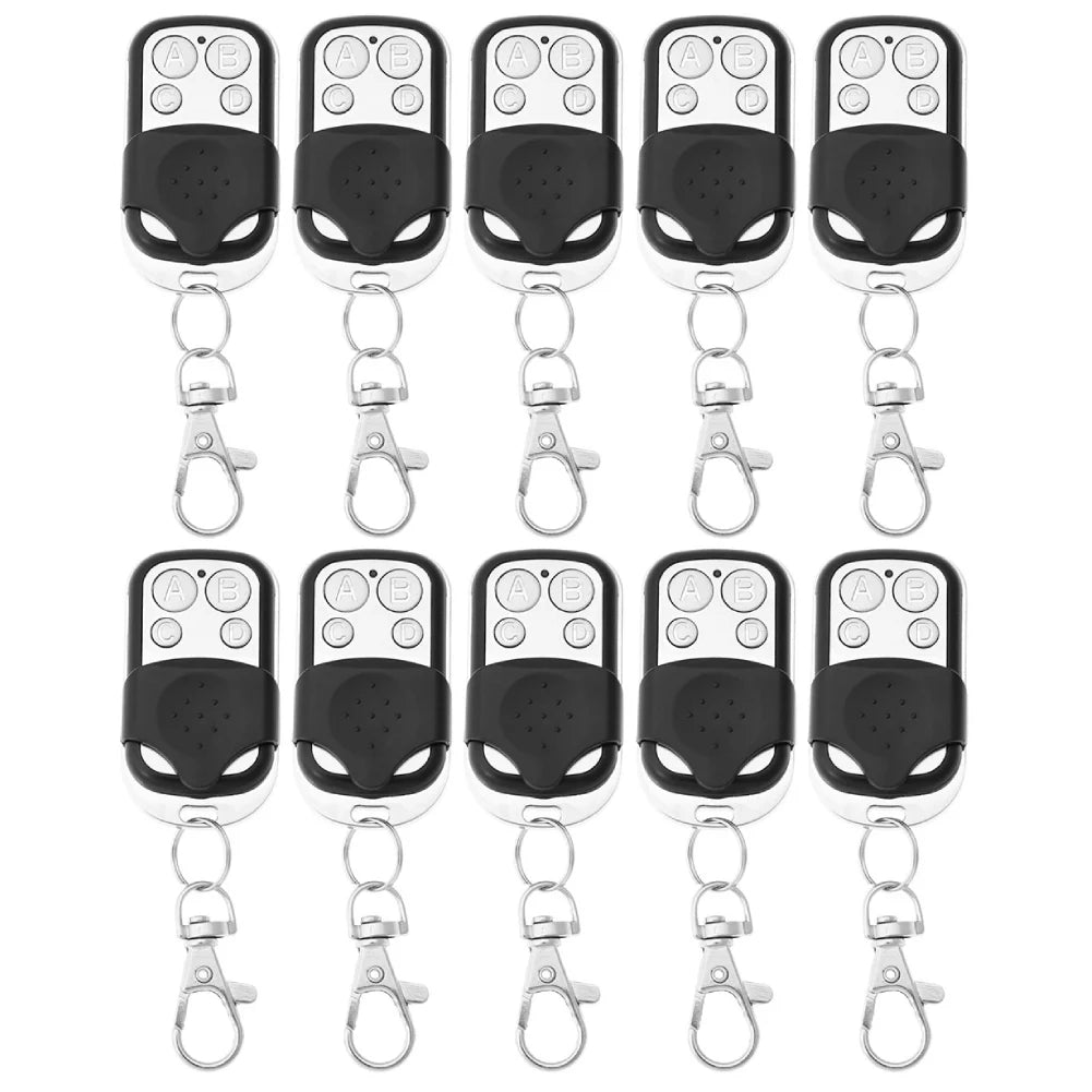 10/5pcs 433MHz Remote Control 4CH Car Key Garage Door Gate Opener Remote Control Duplicator Electronic Gate Control Duplicator Peaceful Pleasures Health and Wellness 10PCS