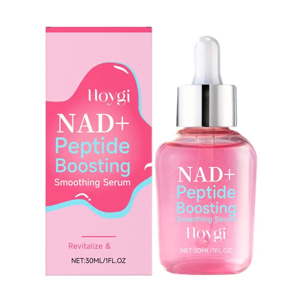 NAD+ Peptide Boosting Smoothing Serum Hyaluronic Acid Brightening Radiant Glow Face Essence Firming Hydrating Serum Peaceful Pleasures Health and Wellness 1pcs