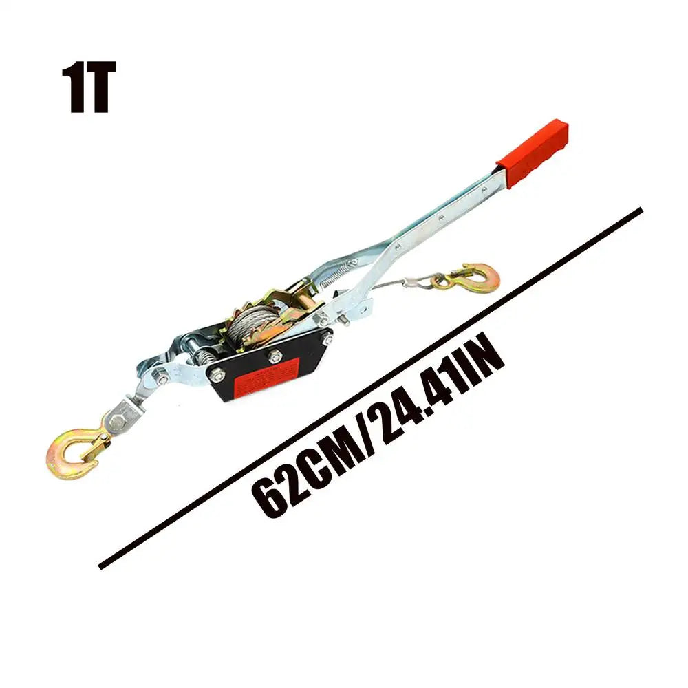 Heavy Duty Wire Rope Hand Puller 1T/2T/4T Double Hook Winch