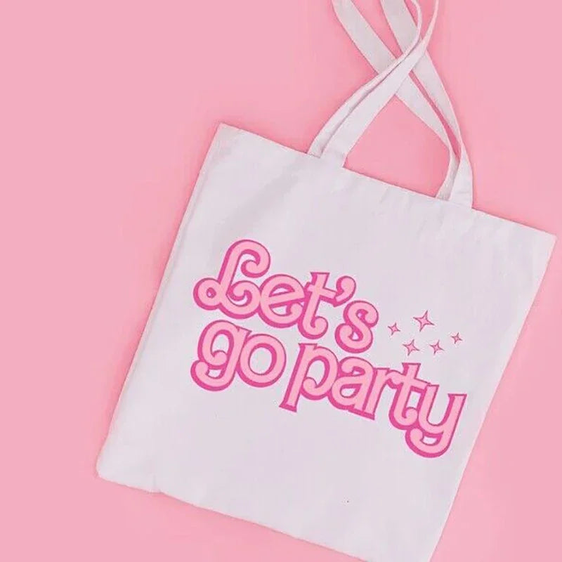 Bride Let's Go Party Tote Bag | Bachelorette Bridesmaid Gift Bachelorette Tote Bag Peaceful Pleasures Health and Wellness Lets Go Party