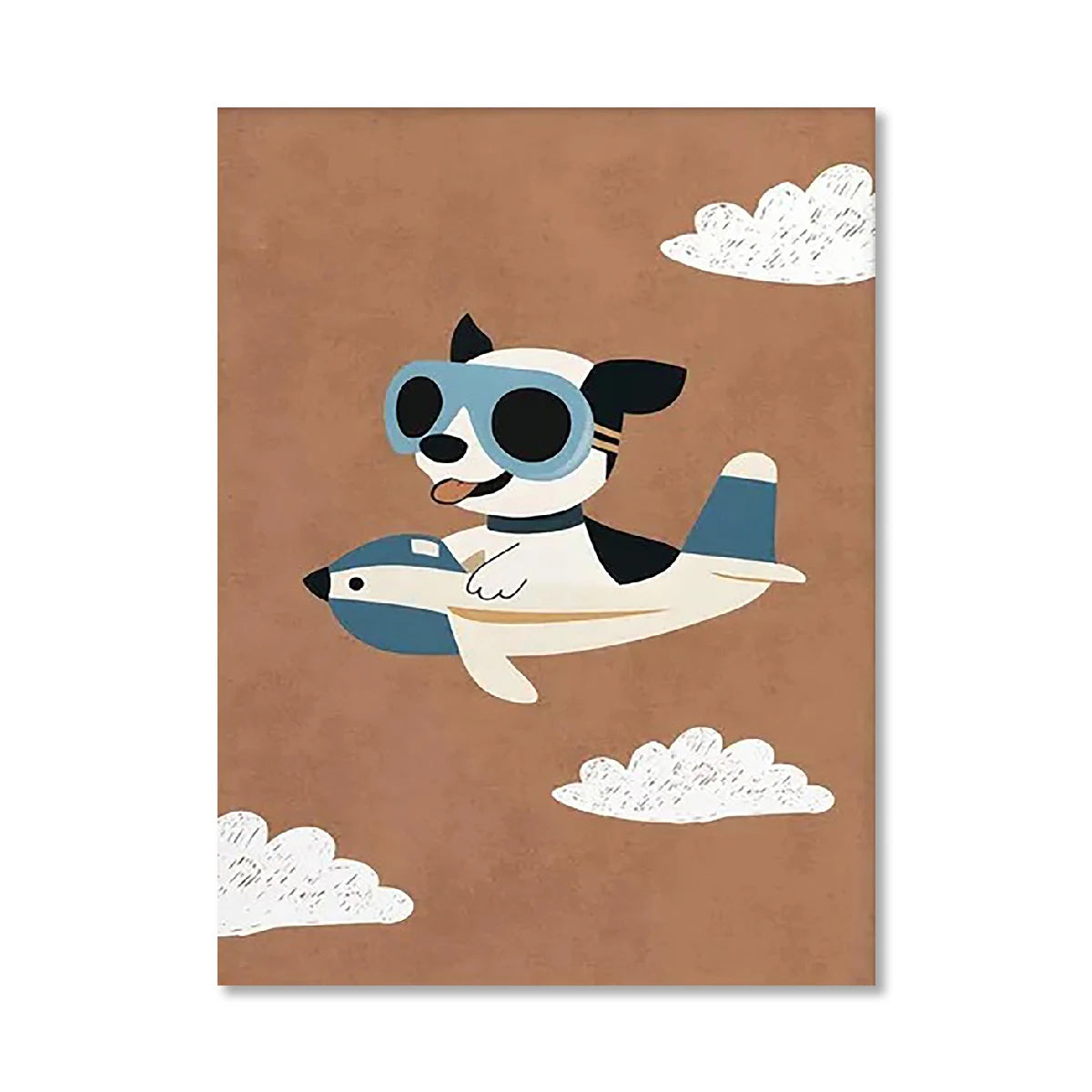 Retro Woodland Animal Canvas Wall Art | Nursery & Home Decor