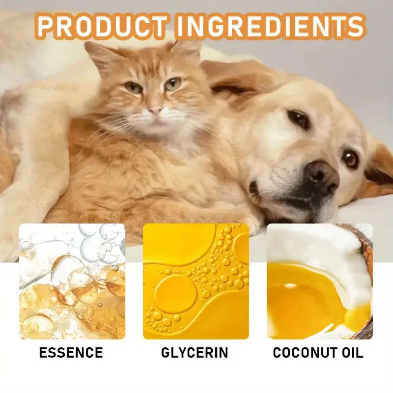 Pet Fur Smoothing Spray – Moisturizes & Shines Dog & Cat Coats