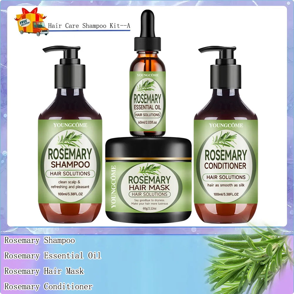 Rosemary Essential Oil Hair Mask & Nourishing Serum – YOUNGCOME