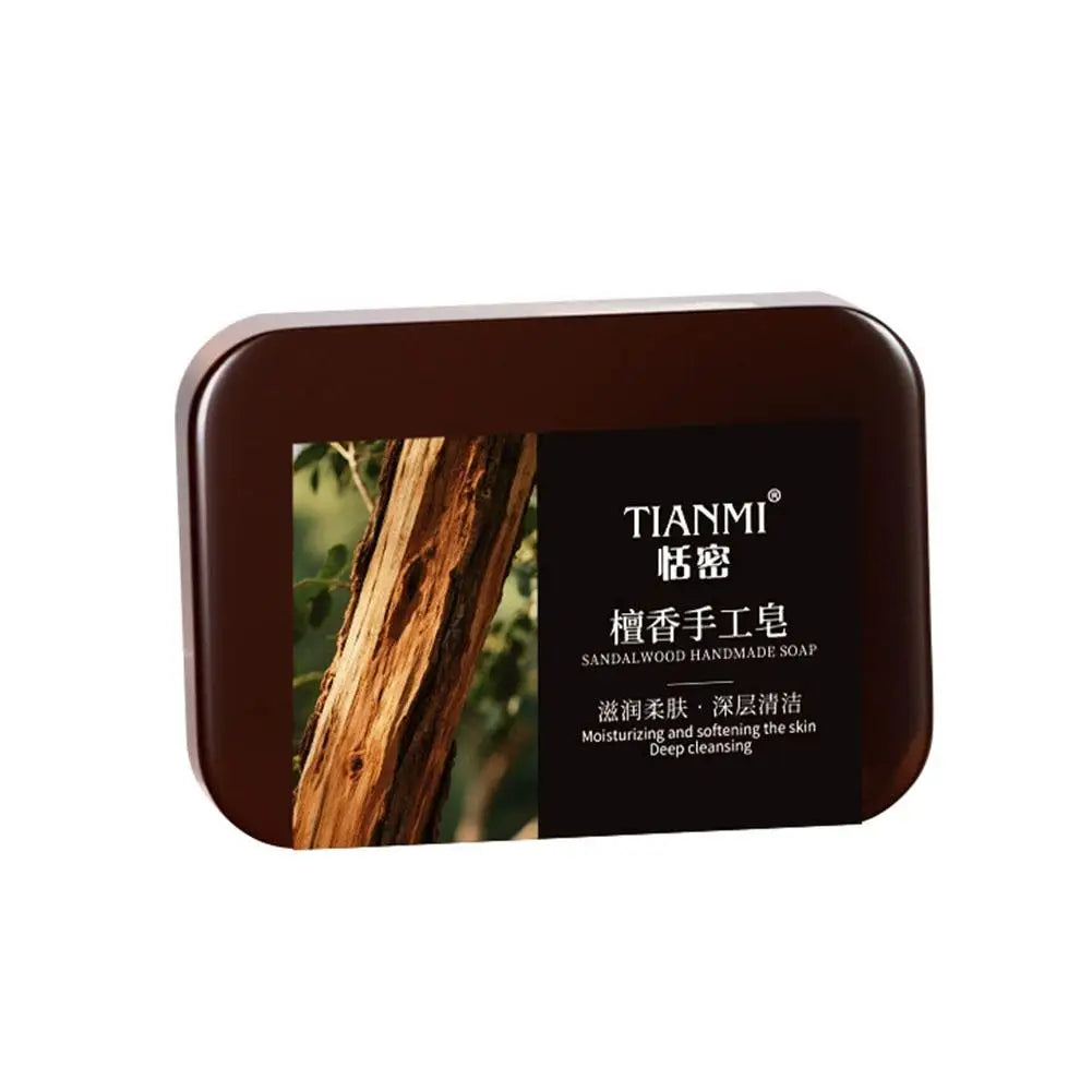 Men's Sandalwood Handmade Soap, three-in-one, Cleansing Soap cleanses face, hair, bathes the whole body, moisturizes1/3/6PCS Peaceful Pleasures Health and Wellness 1pcs