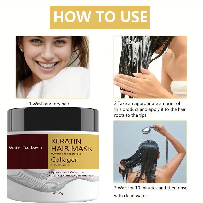 Collagen & Keratin Hair Mask with Coconut Oil – 100g