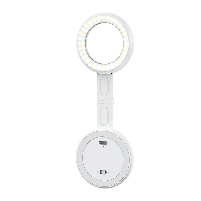 Magnetic Absorption Fill Light Lamp Light Led Mobile Led Light Cell Phone Lighting Led Light Photography Selfie Lighting Camera Peaceful Pleasures Health and Wellness White1 China Mainland