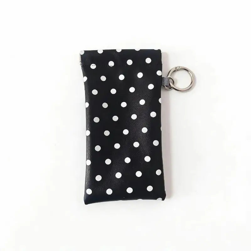 Polka Dot Eyeglasses Case – Travel Sunglasses Zipper Pouch