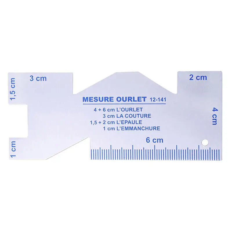 Clothing Tailor Design With Ruler Patchwork Thickness Ruler Special Ruler Patchwork Seam Thickness Gauge Sewing Accessories Peaceful Pleasures Health and Wellness Blue