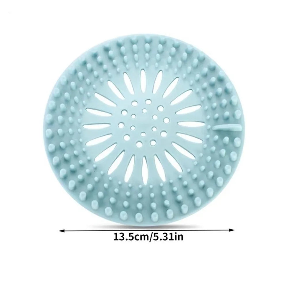 Silicone Hair Catcher Shower Drain Strainer Cover | Anti-Clog