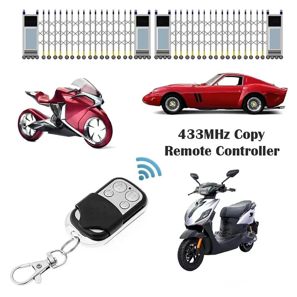 433MHz 4-Button Universal Garage Door Remote Duplicator