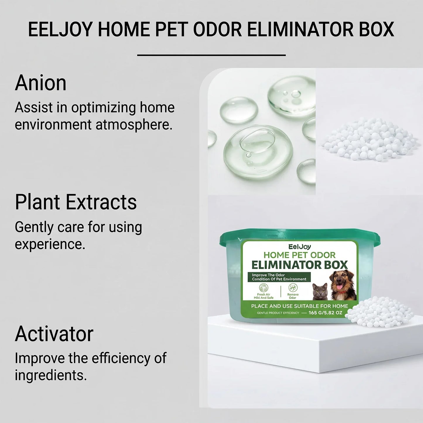 165g Pet Odor Eliminator Box – Cat & Dog Deodorizer