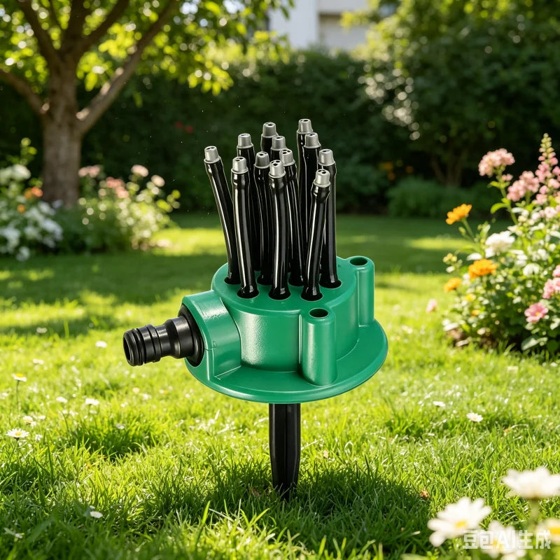 1pc Irrigation Sprinkler Lawn Sprinkler Multi Head Watering Nozzle Gardening Tool Garden Sprinkler System Peaceful Pleasures Health and Wellness