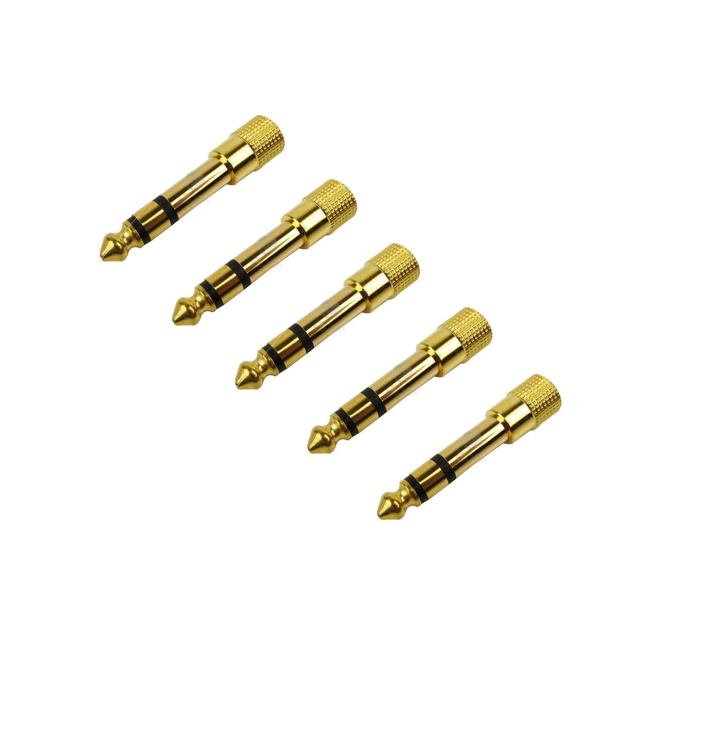 Electric Guitar Adapter Plug 3 5 Female 6 Male Gold-plated