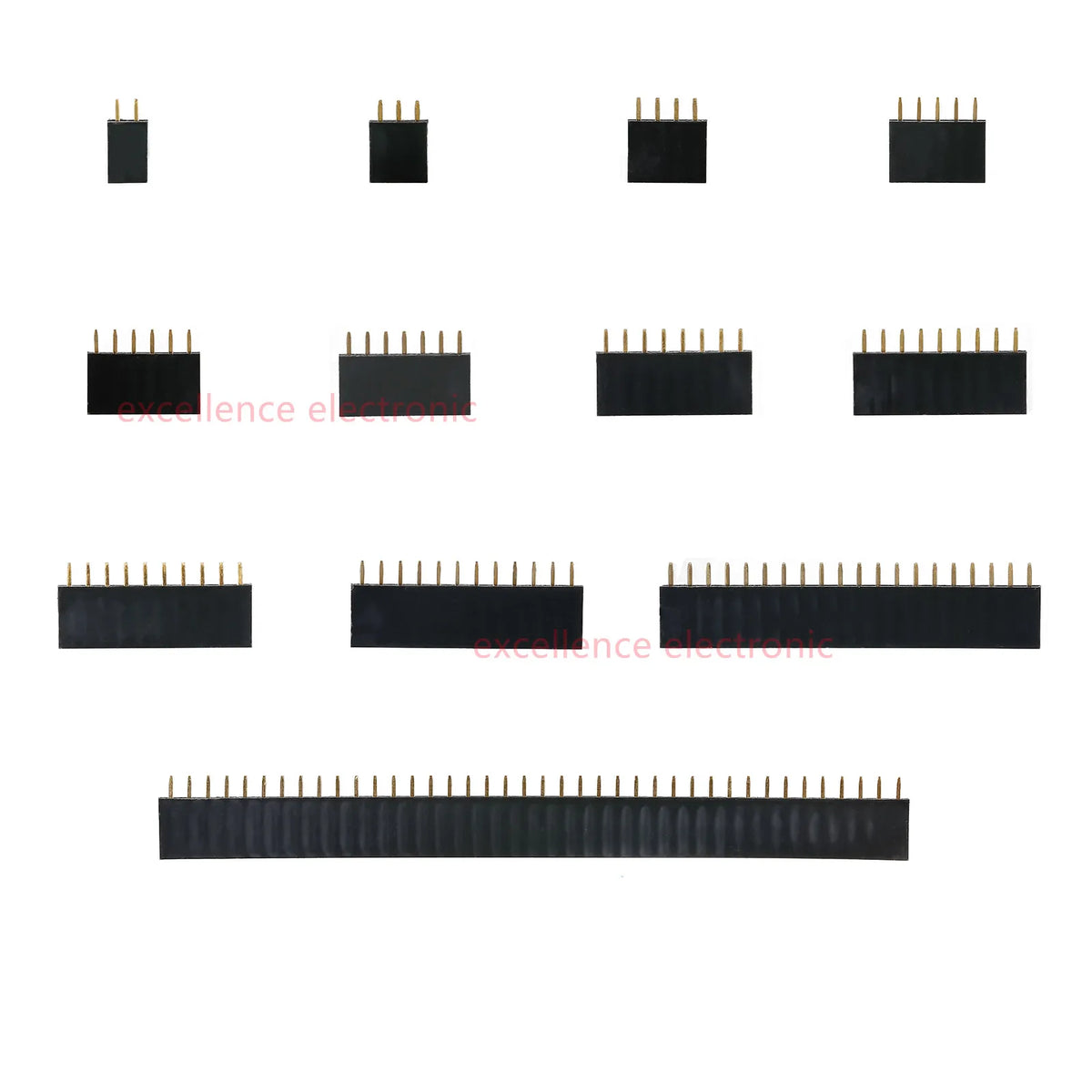 10 Pieces Single Row Pin Female Header Socket Pitch 2.54mm 1*2p 3p 4p 5p 6p 7p 8p 9p 10p 12p 14p 16p 20p 40 Pin Connector Peaceful Pleasures Health and Wellness