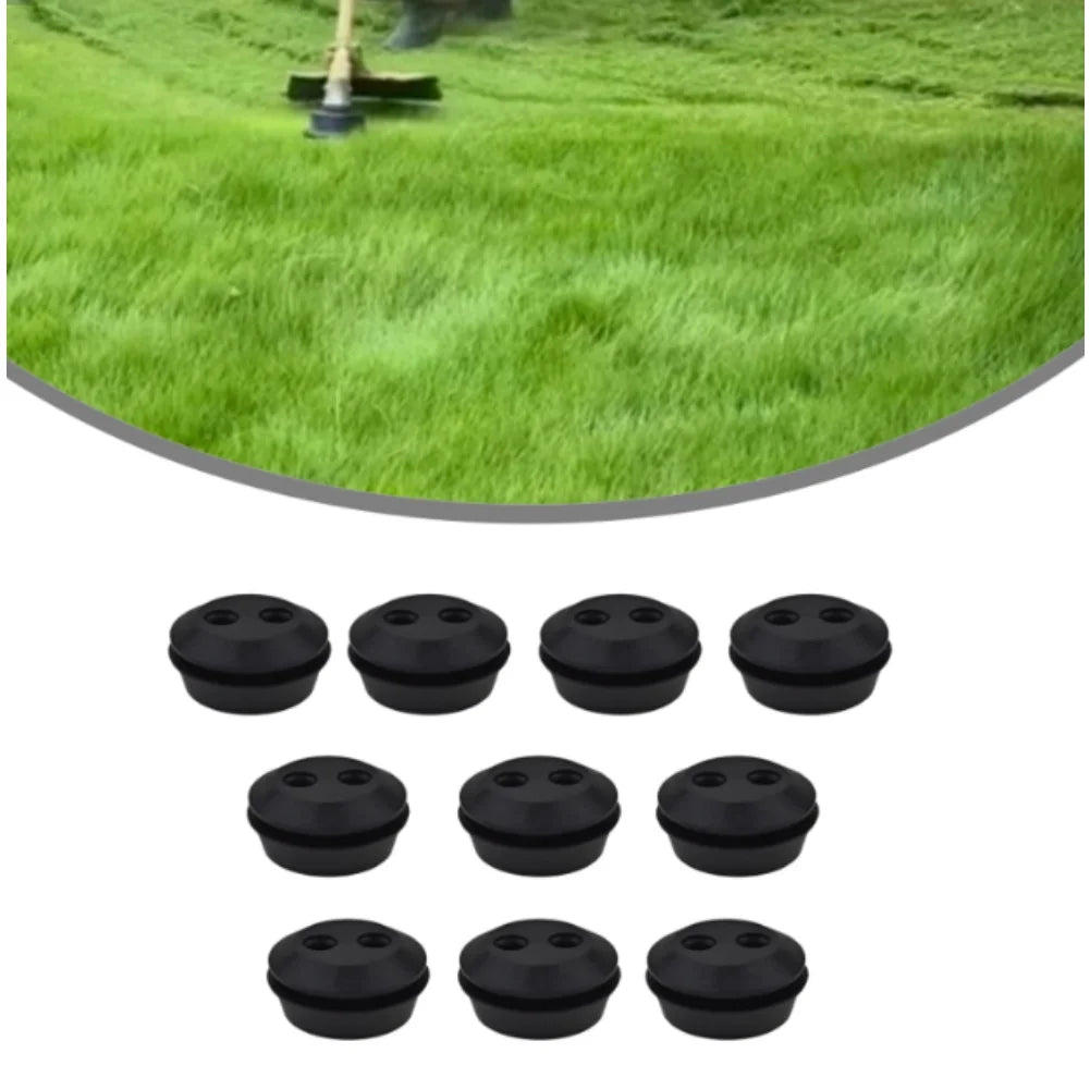 Fuel Tank Rubber Grommet 2 Holes 21 Trimmer Brush Seal Garden Supplies